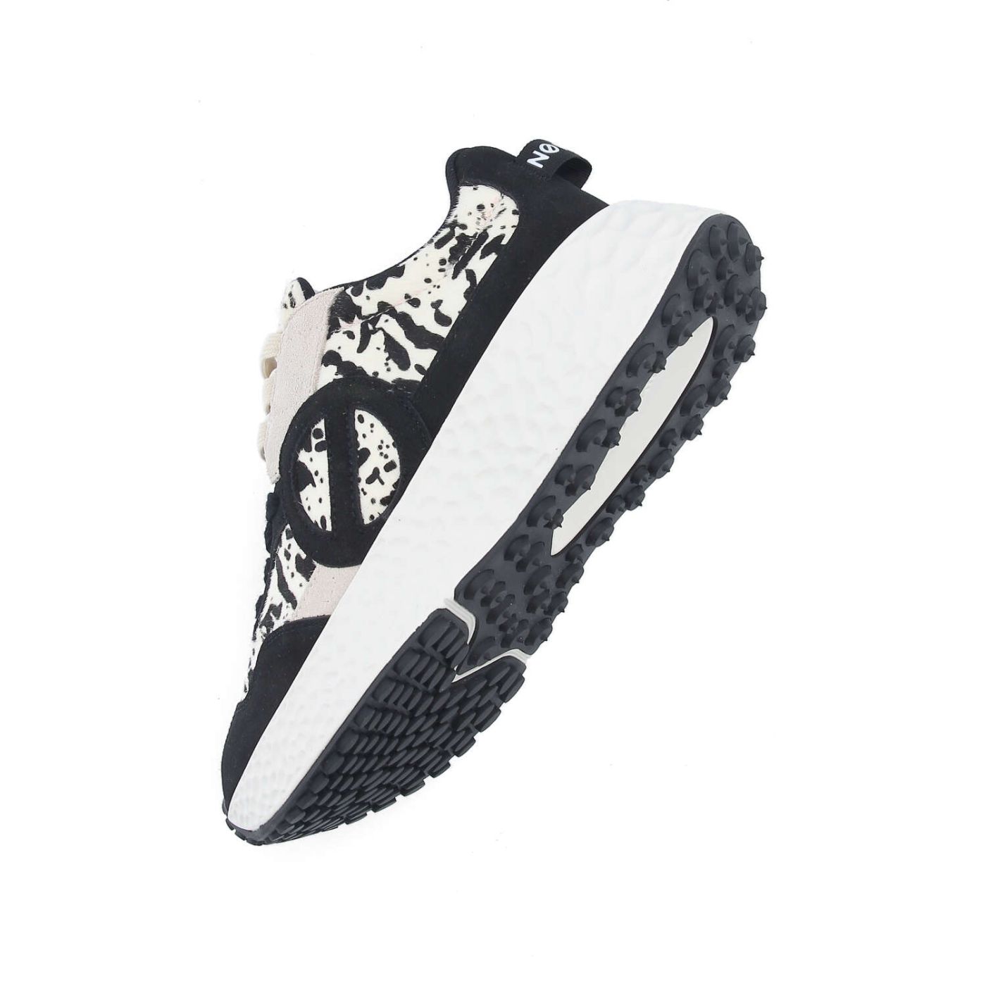 CARTER JOGGER W - SUEDE/P.COW - NOIR/BLANC